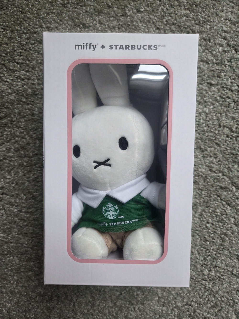 Miffy x Starbucks Plush Bunny - White with Green Apron